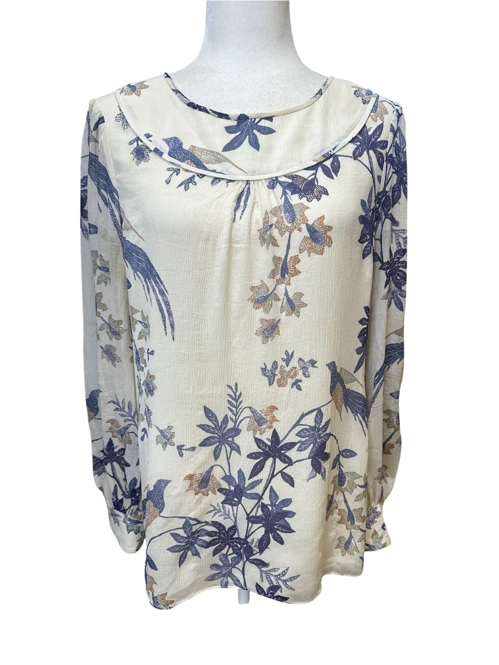 Tory Burch Cream/Ivory Silk Blouse Size 10